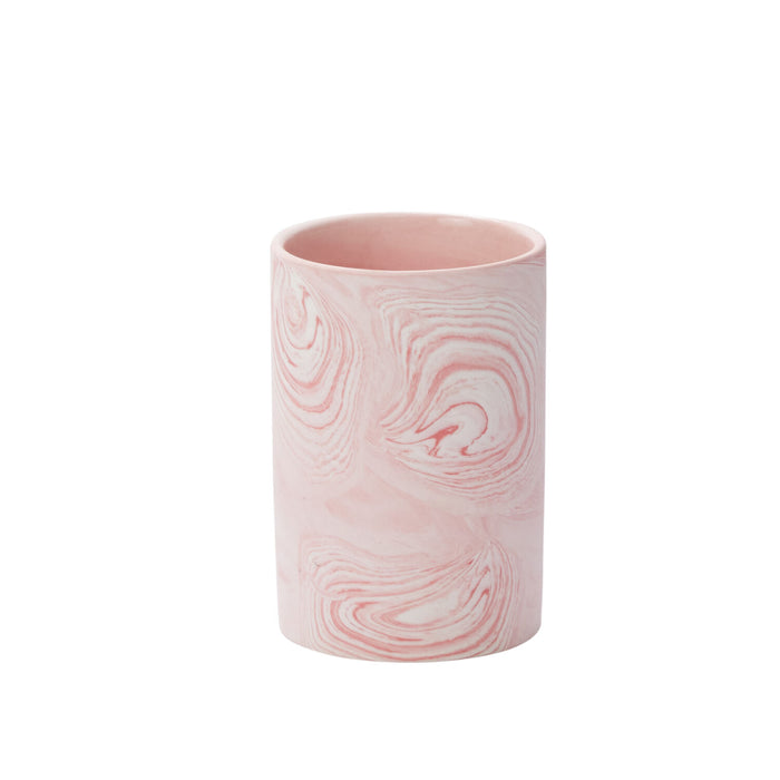 Pink Marbleized Vase