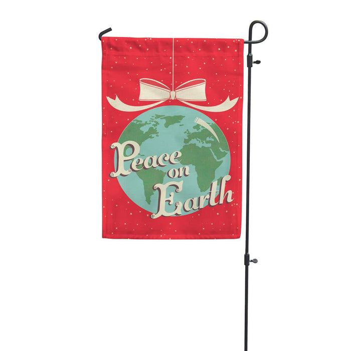 Peace On Earth Garden Flag