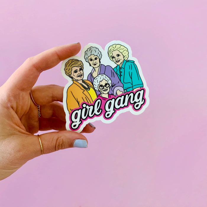 Girl Gang Golden Sticker