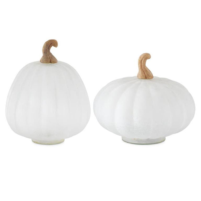 Frosted Glass Pumpkins