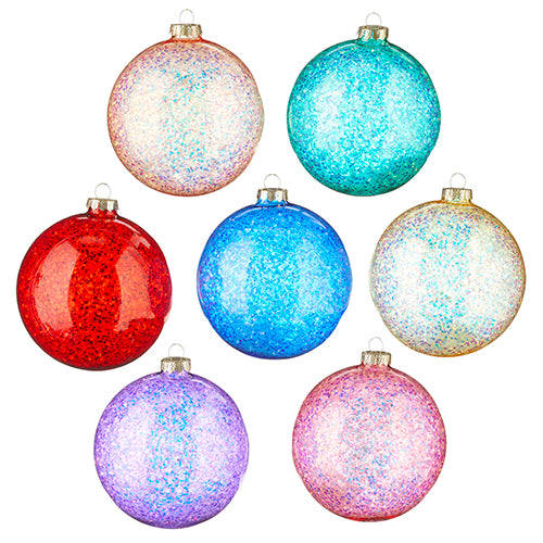 Glittered Ball Ornaments