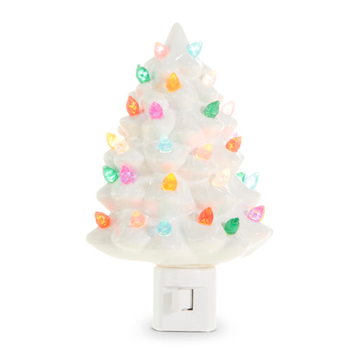 Vintage Metallic Tree Night Light