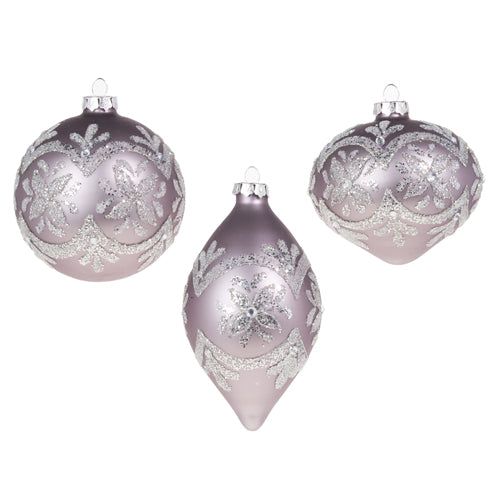 Amethyst Embellished Ornaments