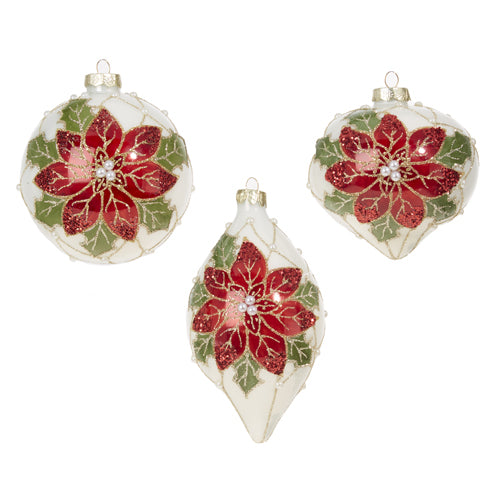 Poinsettia Ornaments
