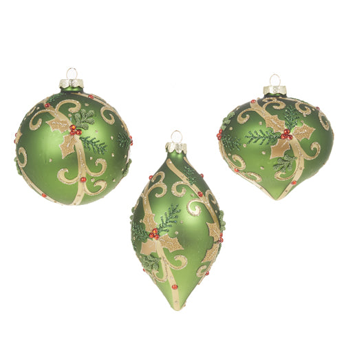Holly Leaf Ornaments