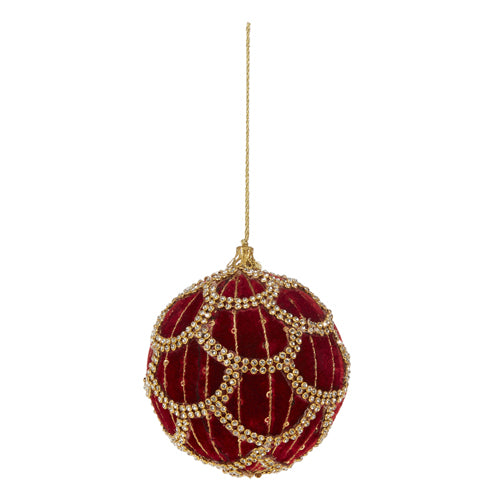 Jeweled Velvet Ornaments