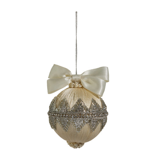 Ivory Jeweled Ornament
