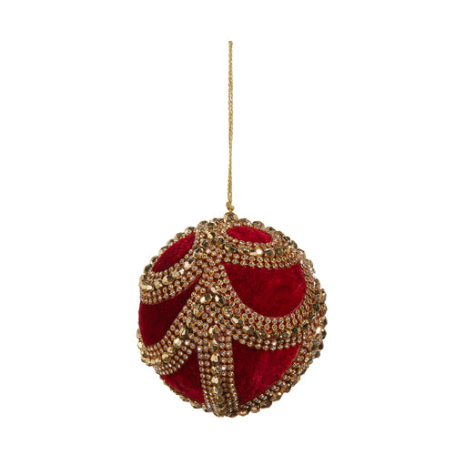 Velvet Jeweled Ornament