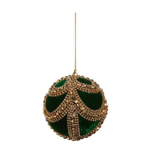 Velvet Jeweled Ornament