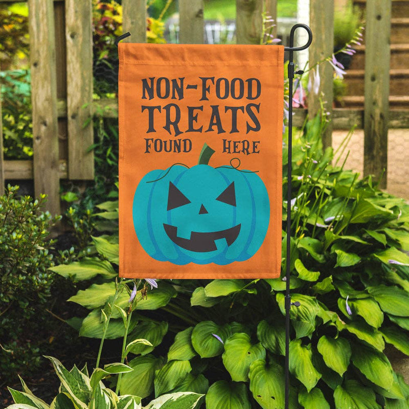 Teal Pumpkin Double Sided Garden Flag