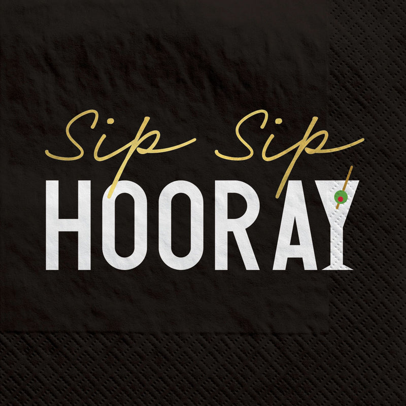 Sip Sip Hooray Cocktail Napkins