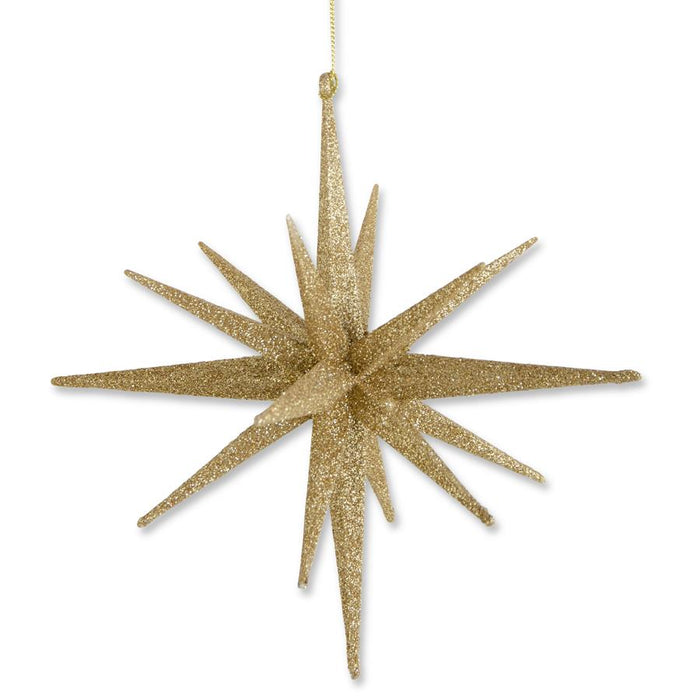 Gold Glitter Star Ornament