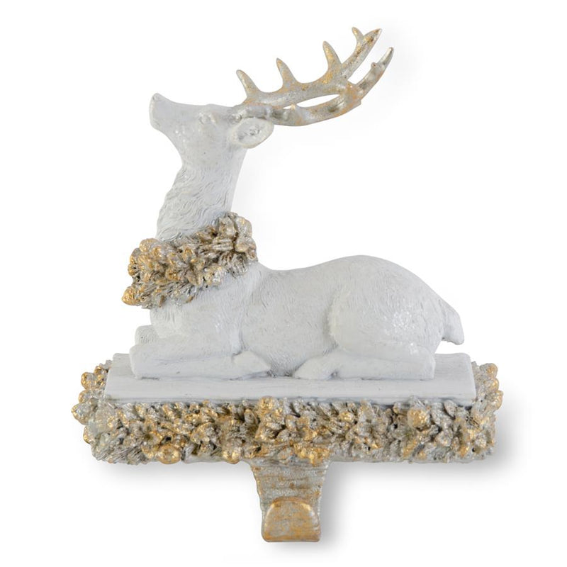 Glittered Reindeer Stocking Hanger