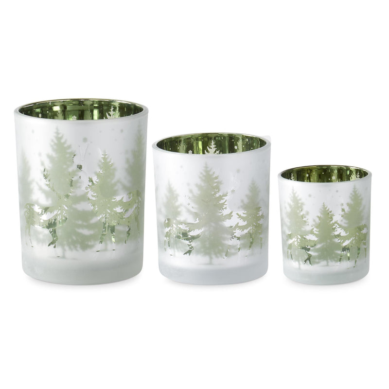 Frosted Winter Scene Votives