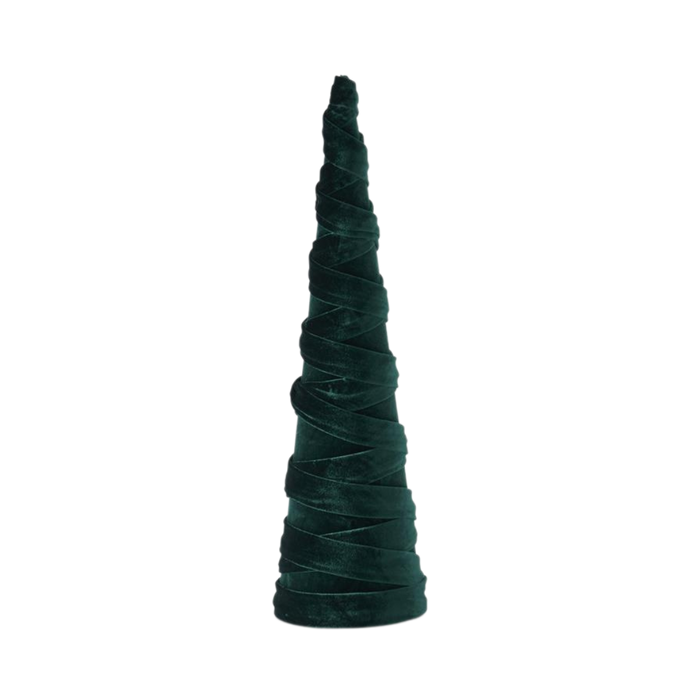 Green Velvet Spiraled Tree