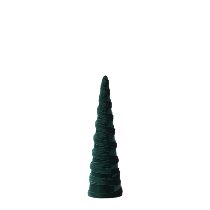 Green Velvet Spiraled Tree