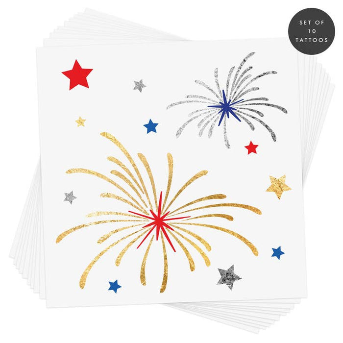 Fireworks Temporary Tattoos