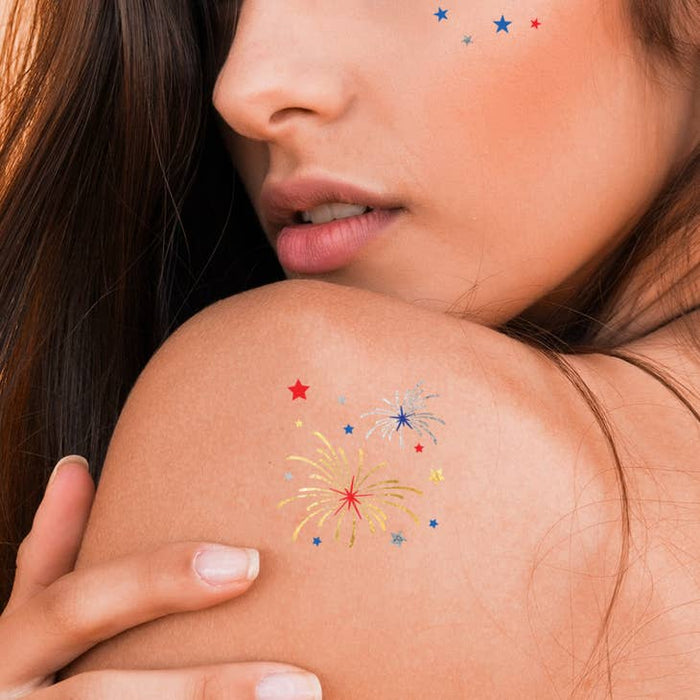 Fireworks Temporary Tattoos