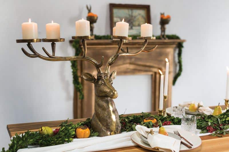 Stag Candleholder