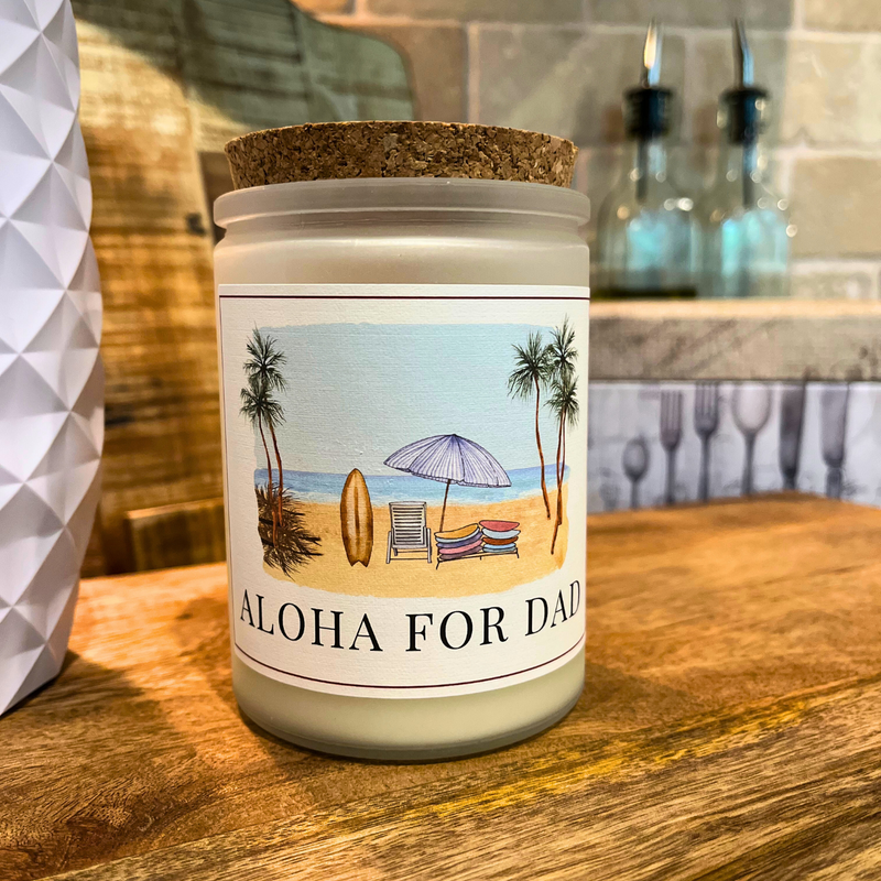 Aloha for Dad Candle