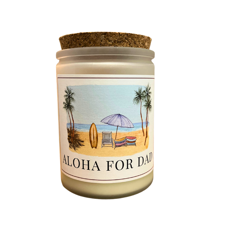Aloha for Dad Candle