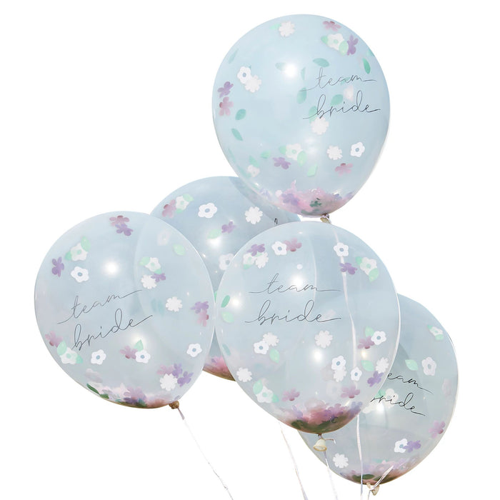 Team Bride Confetti Filled Balloons
