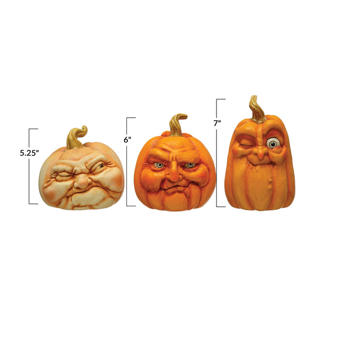 Grumpy Pumpkin Faces