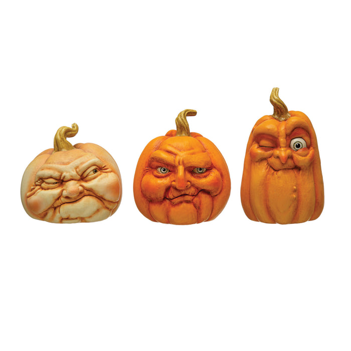 Grumpy Pumpkin Faces