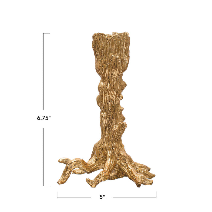 Golden Tree Candleholder