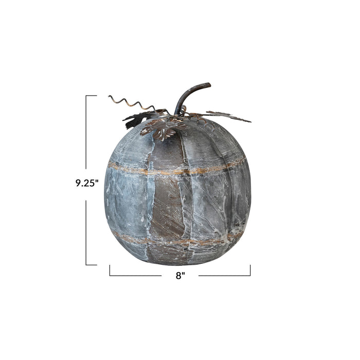 Galvanized Metal Pumpkins