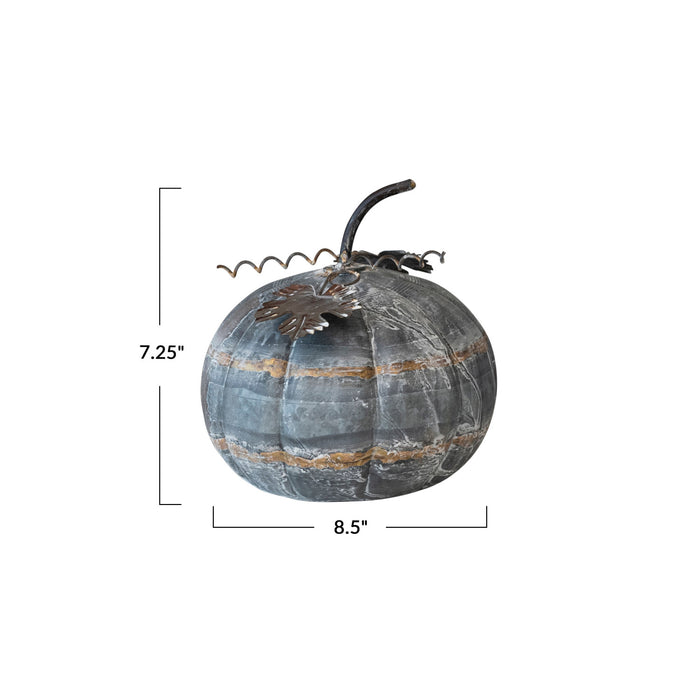 Galvanized Metal Pumpkins