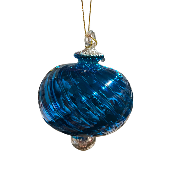 Shiny Swirl Ball Ornament