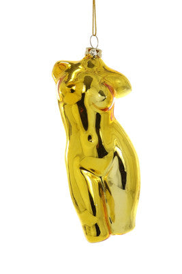 Nude Gold Sculpture Ornament