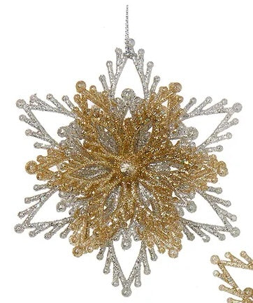 Classic Snowflake Burst Ornaments