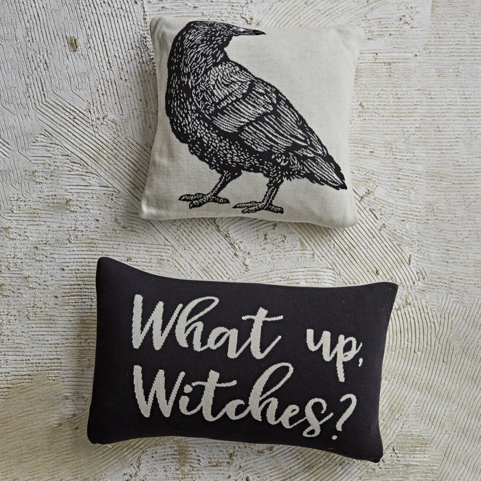 Two-Sided Crow Pillow