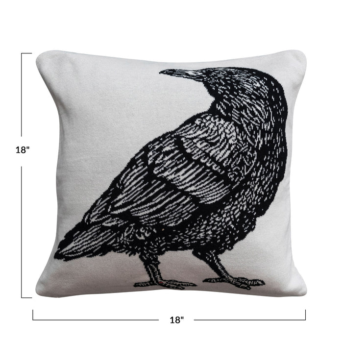 Two-Sided Crow Pillow