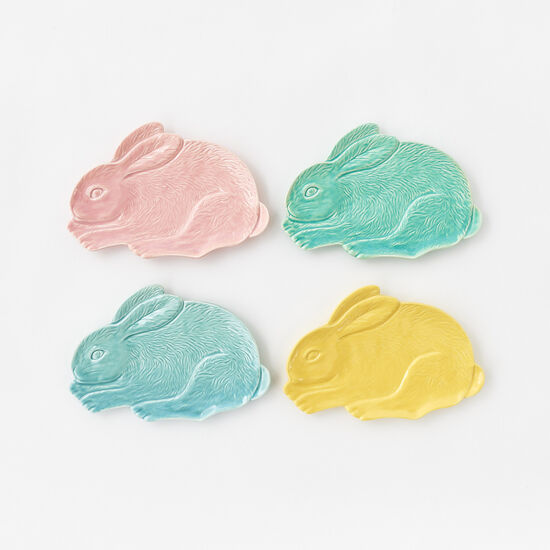 Embossed Bunny Plates
