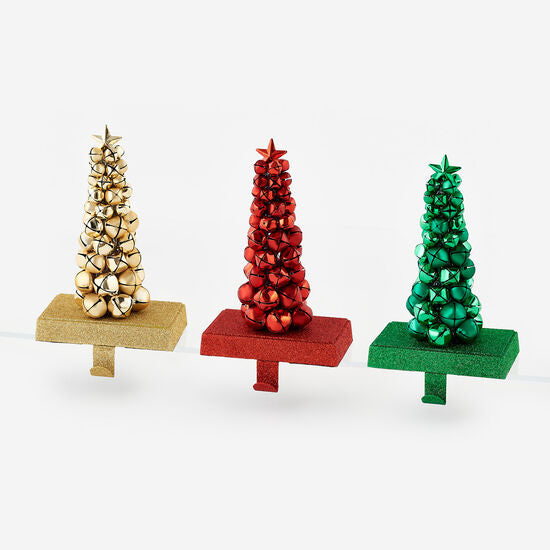 Jingle Bell Tree Stocking Hangers