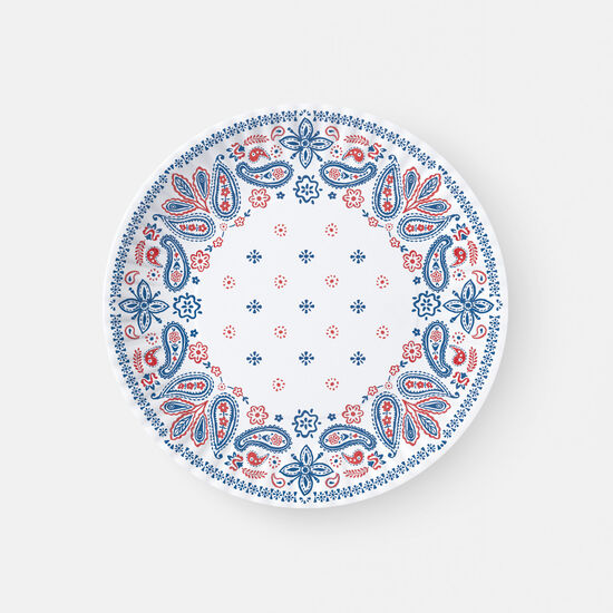 Americana Pattern Melamine Plates