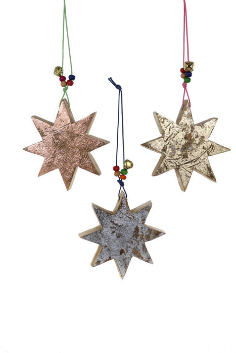 Glinting Star Ornaments