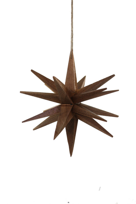 Stained Wood Star Ornament