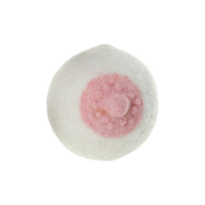 Felted Boob Ornaments