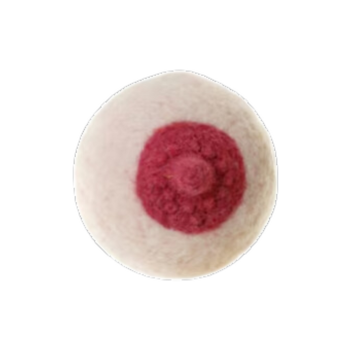 Felted Boob Ornaments