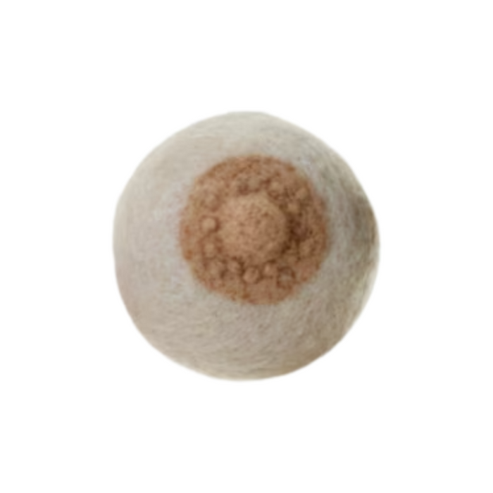 Felted Boob Ornaments