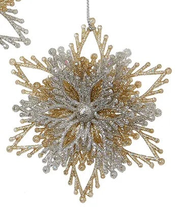 Classic Snowflake Burst Ornaments