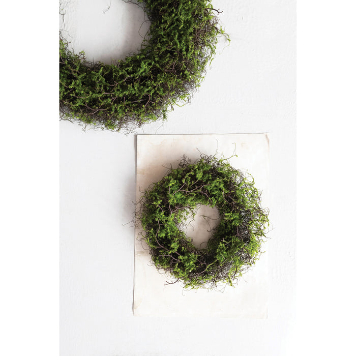 Faux Moss & Twig Wreath