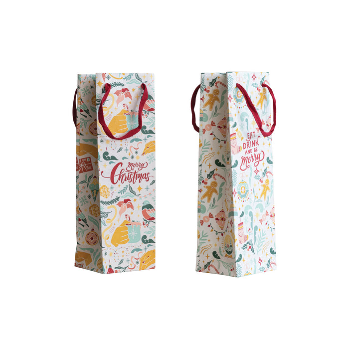 Recycled Paper Wine Gift Bags