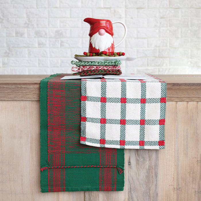 Woven Tartan Table Runner