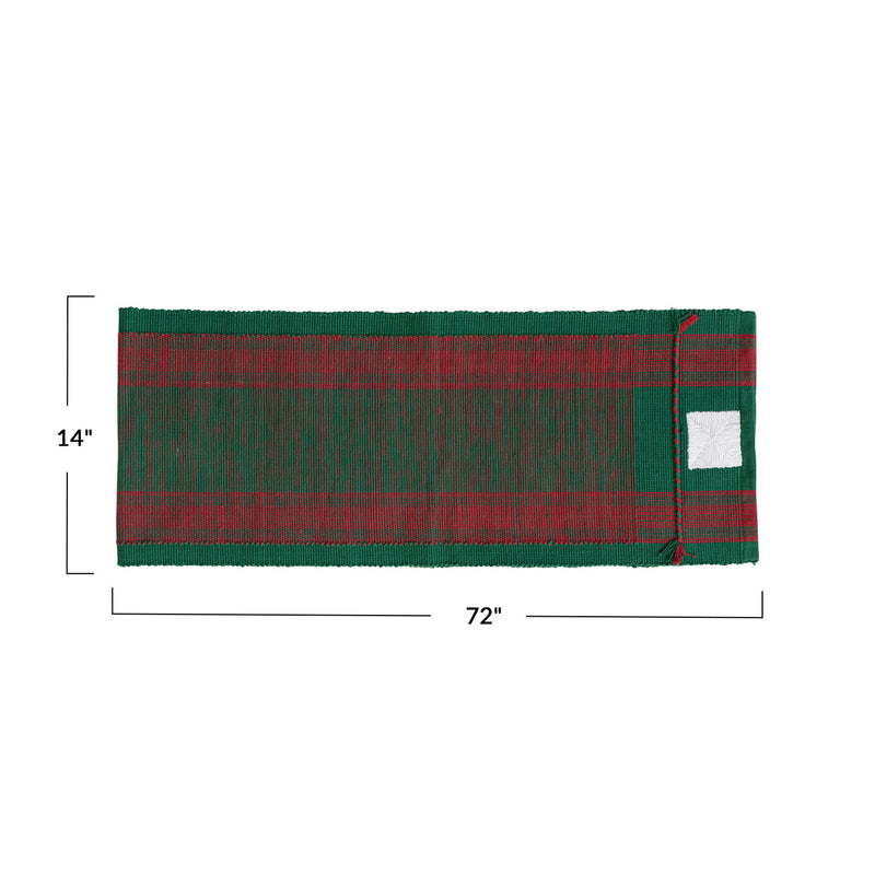 Woven Tartan Table Runner