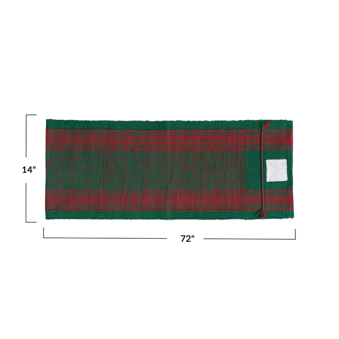 Woven Tartan Table Runner